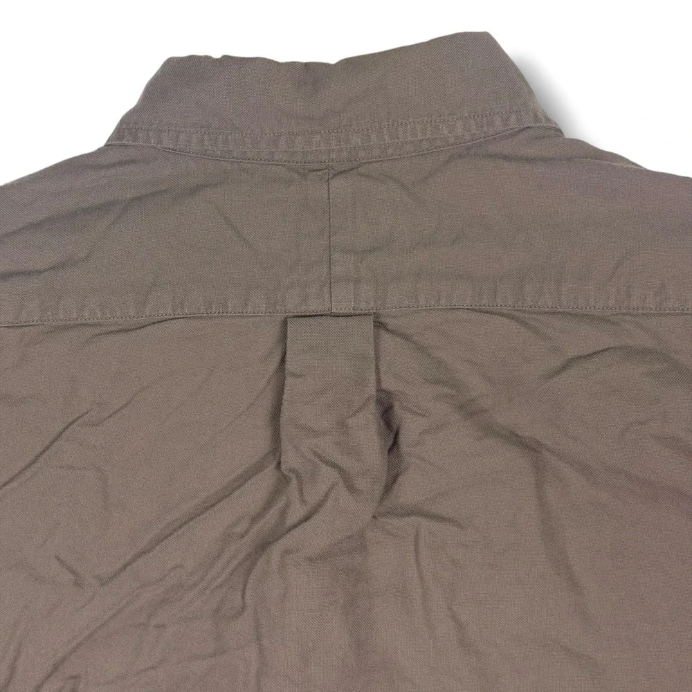 Polo Ralph Lauren Button Down Shirt Men Large Gray Classic Fit Blue Pony Office - Picture 5 of 11